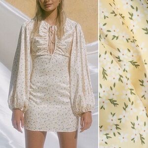 SABO SKIRT Luxe Xandria Dress Yellow Sz M NWT